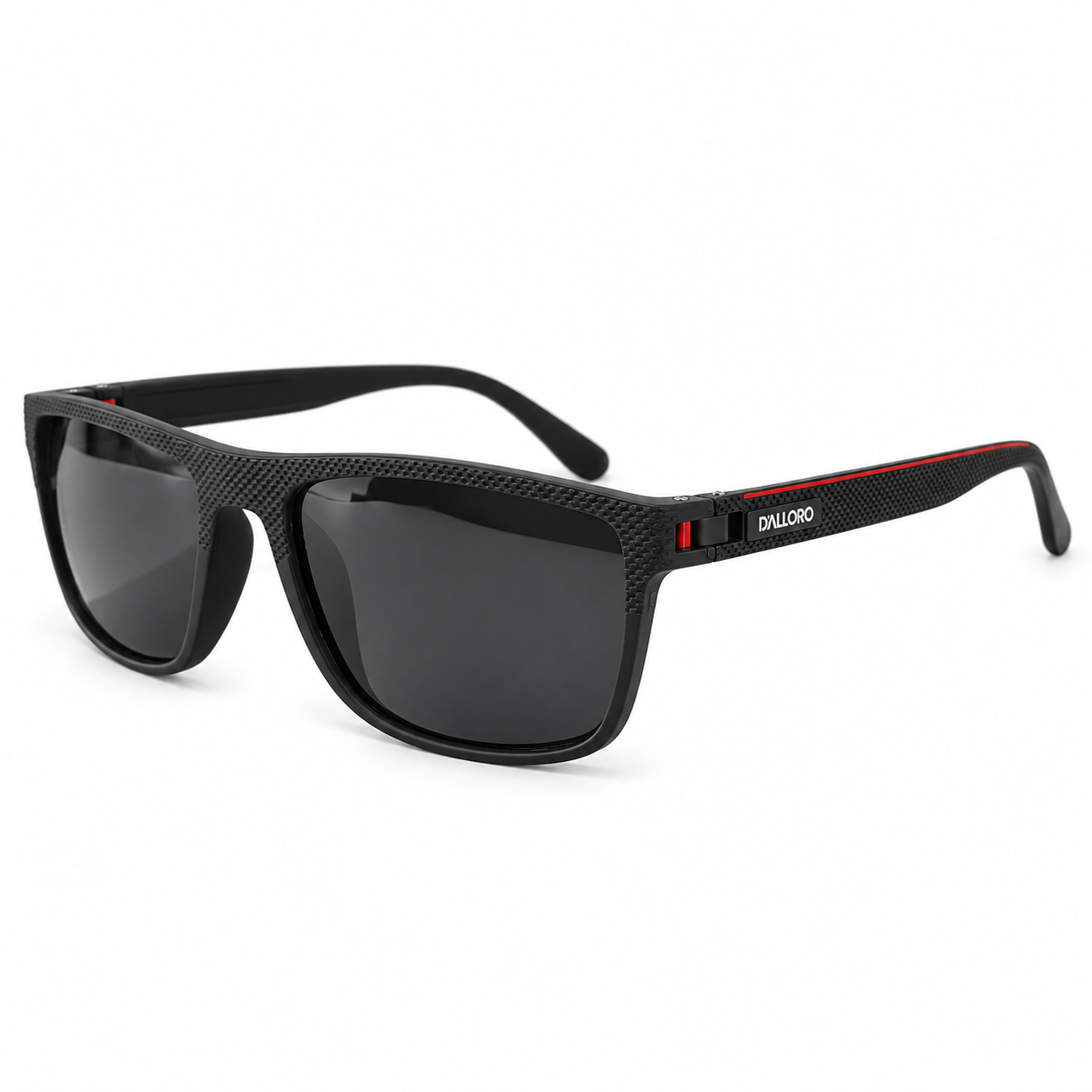 Óculos D’Alloro Capri — Preto e vermelho